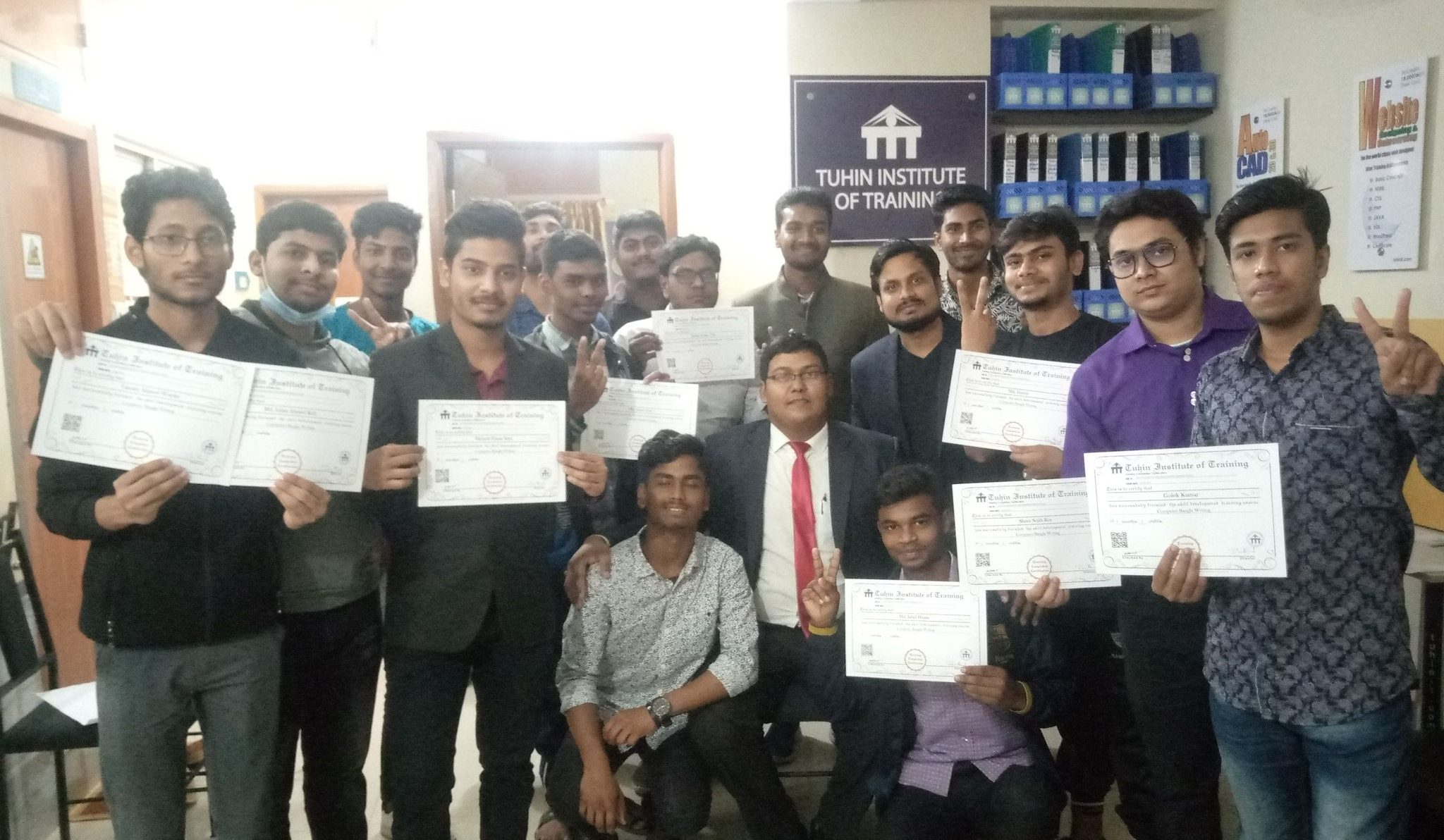 Group Photos of Certification of the Computer Bangla Writing on 21 Feb 2021...