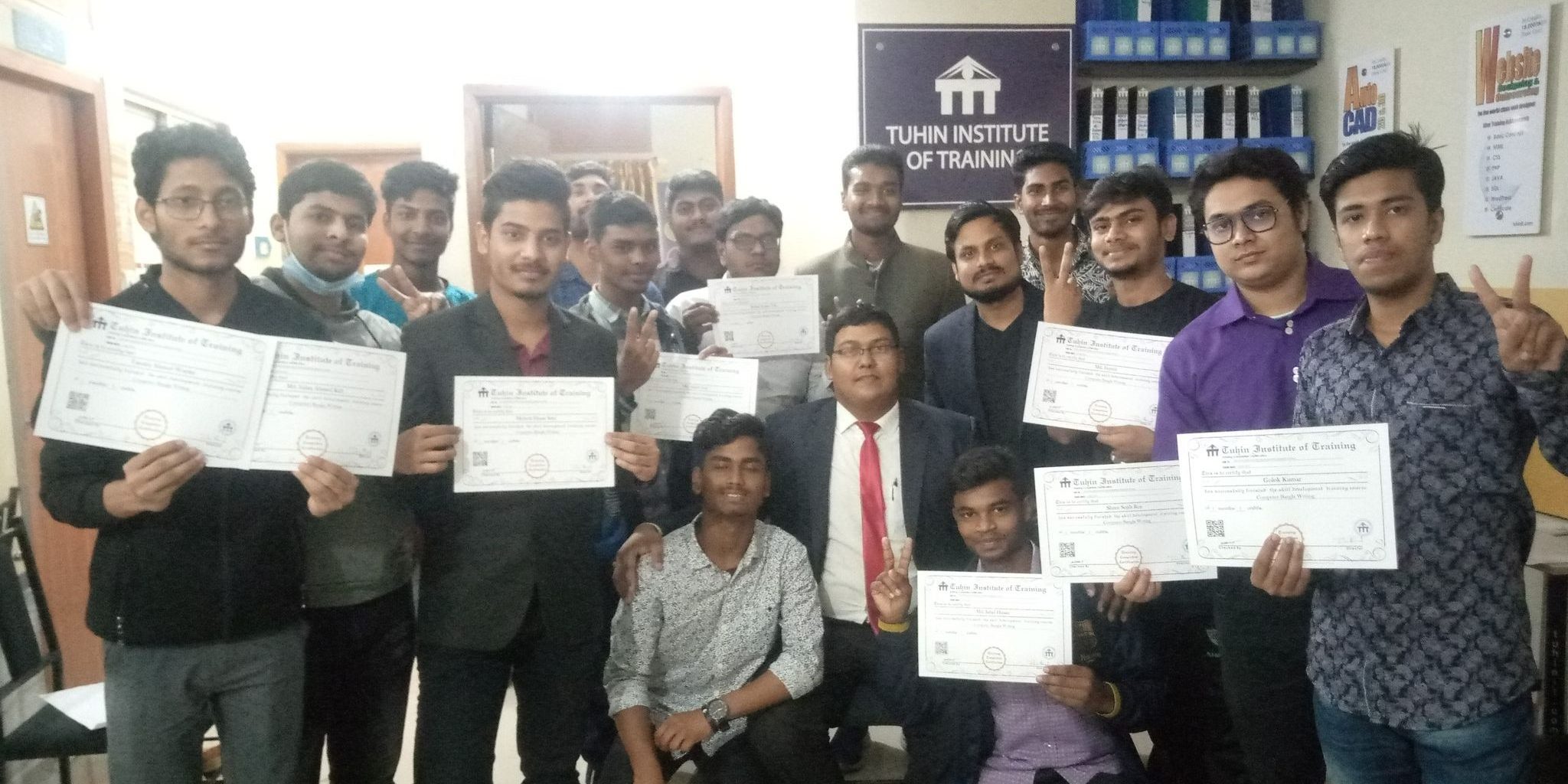Group Photos of Certification of the Computer Bangla Writing on 21 Feb 2021...