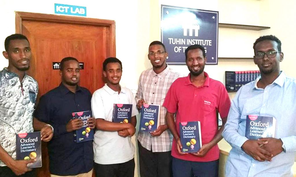 Foreigners with Oxford Advance Learner Dictionary At Tuhin Institute of Training