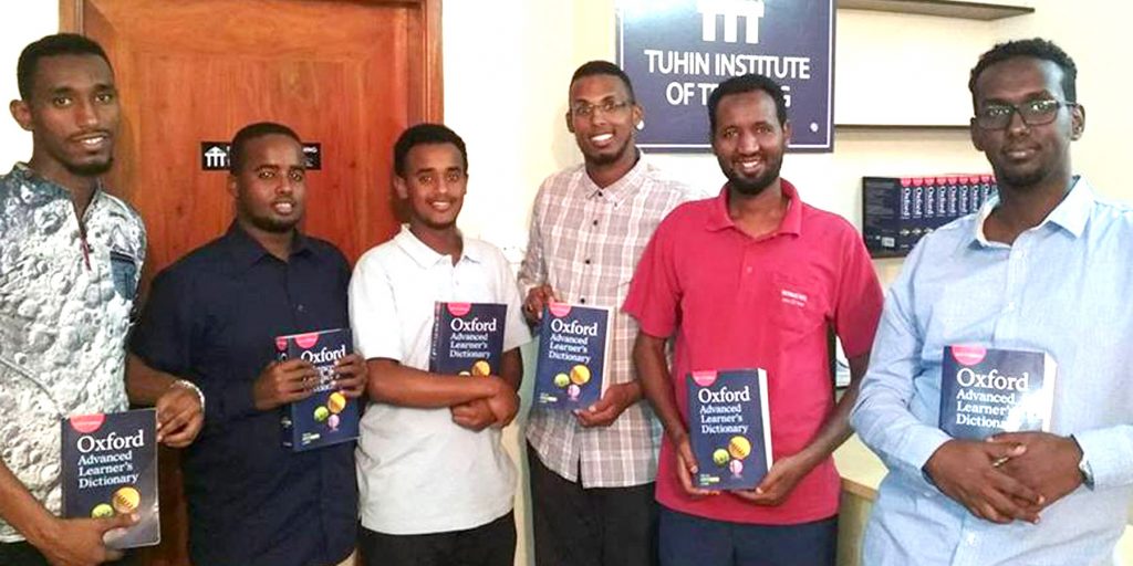 Foreigners with Oxford Advance Learner Dictionary At Tuhin Institute of Training